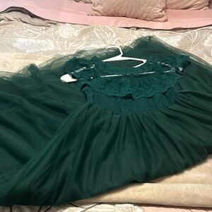 Trish Scully Elegant Green Kids Dress